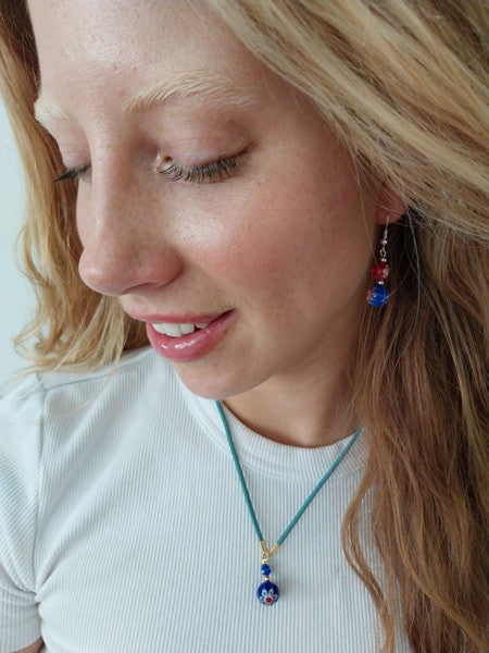 Yellow Glass Bead Necklace - design-eye-gallery