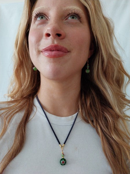 Yellow Glass Bead Necklace - design-eye-gallery