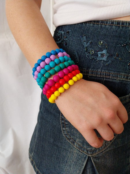 Unisex Clay Bead Bracelets
