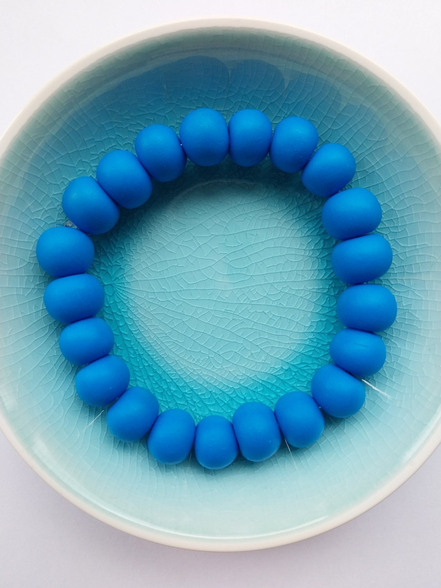 Yellow Unisex Clay Bead Bracelet - design-eye-gallery