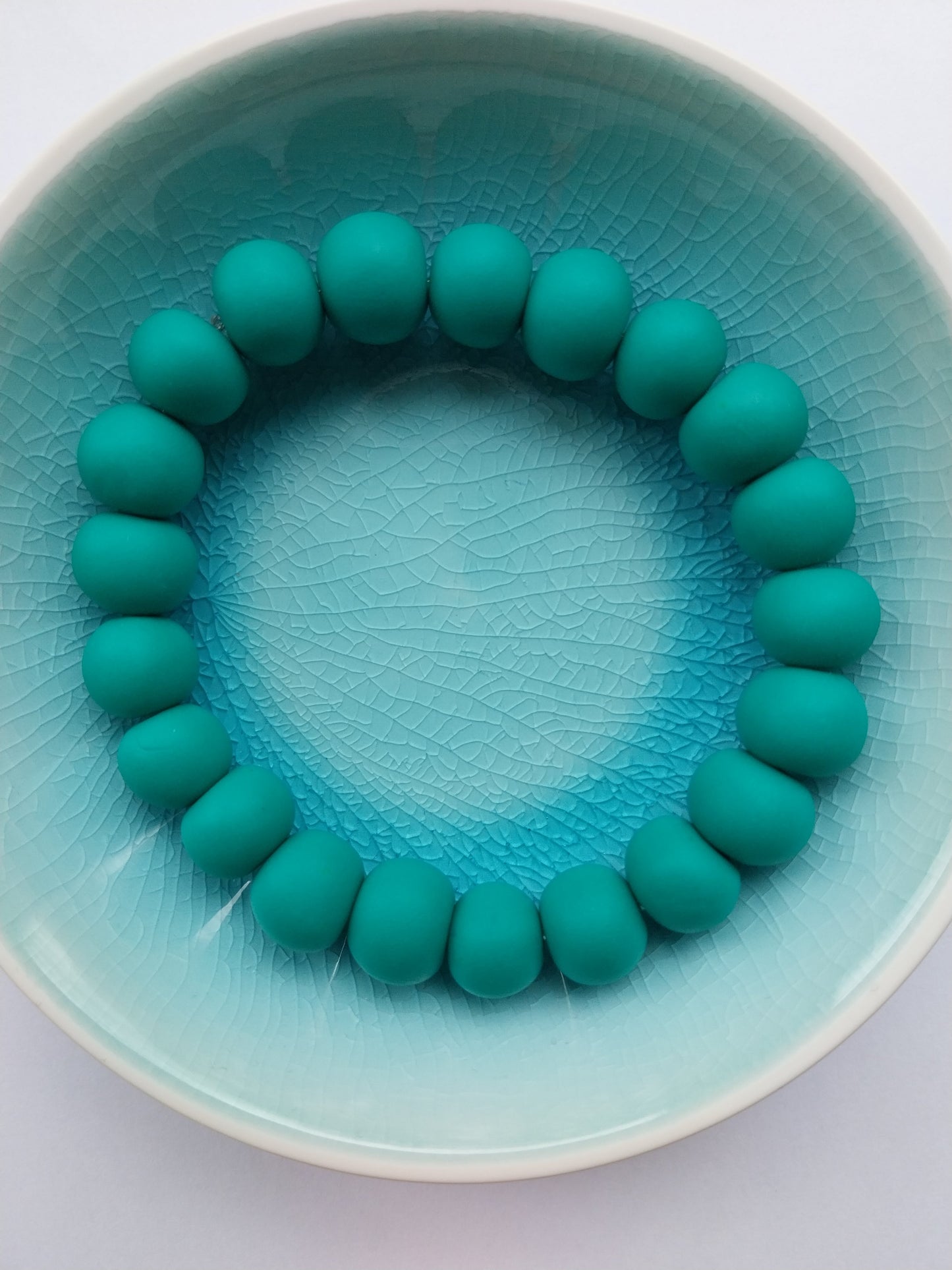 Yellow Unisex Clay Bead Bracelet - design-eye-gallery