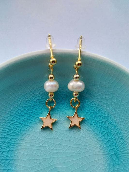 Celestial Earrings Ivory