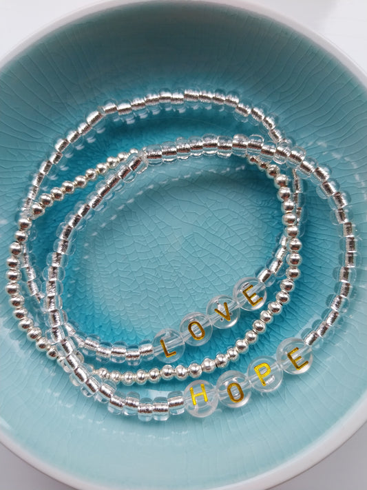 Love & Hope Set of Bracelets