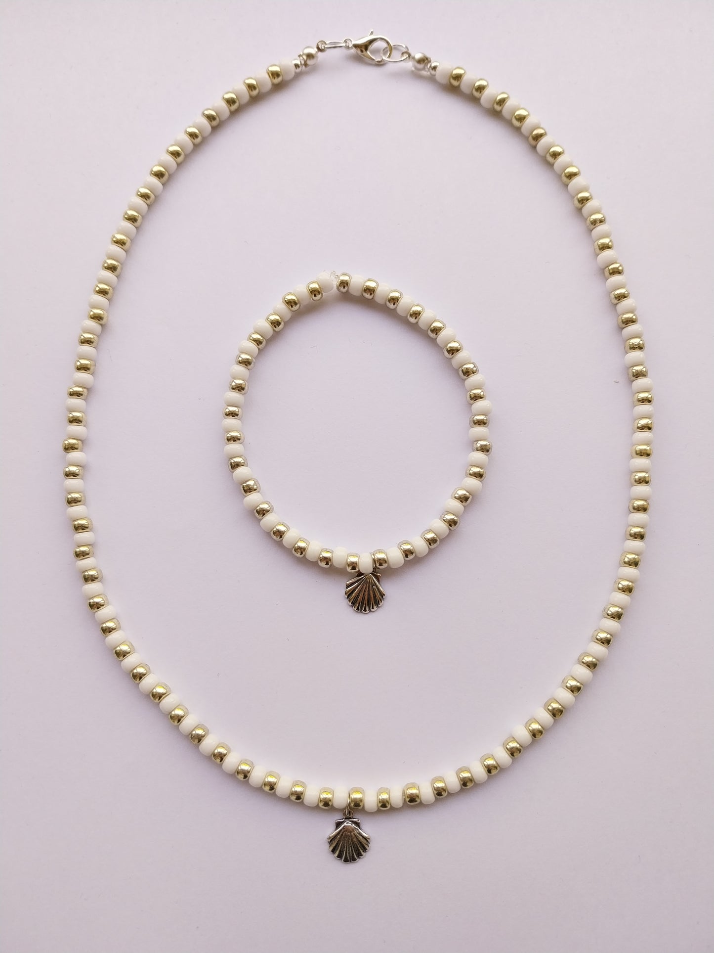 Summer Silver Shell Necklace