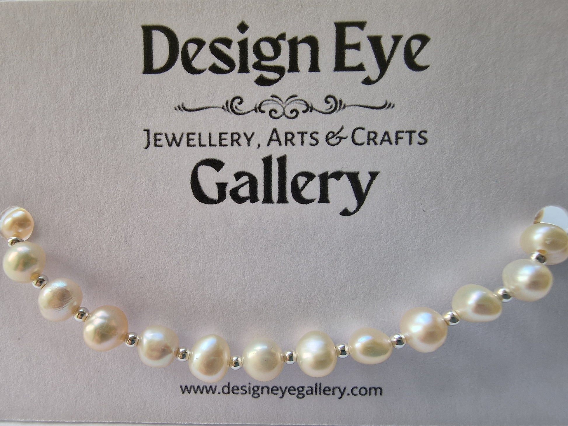Pearl and Sterling Silver Bracelet - design-eye-gallery