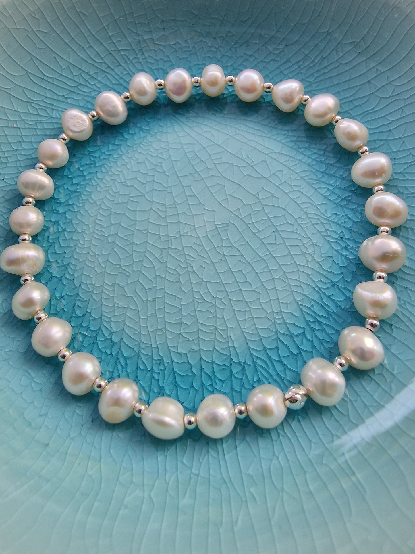 Pearl and Sterling Silver Bracelet - design-eye-gallery