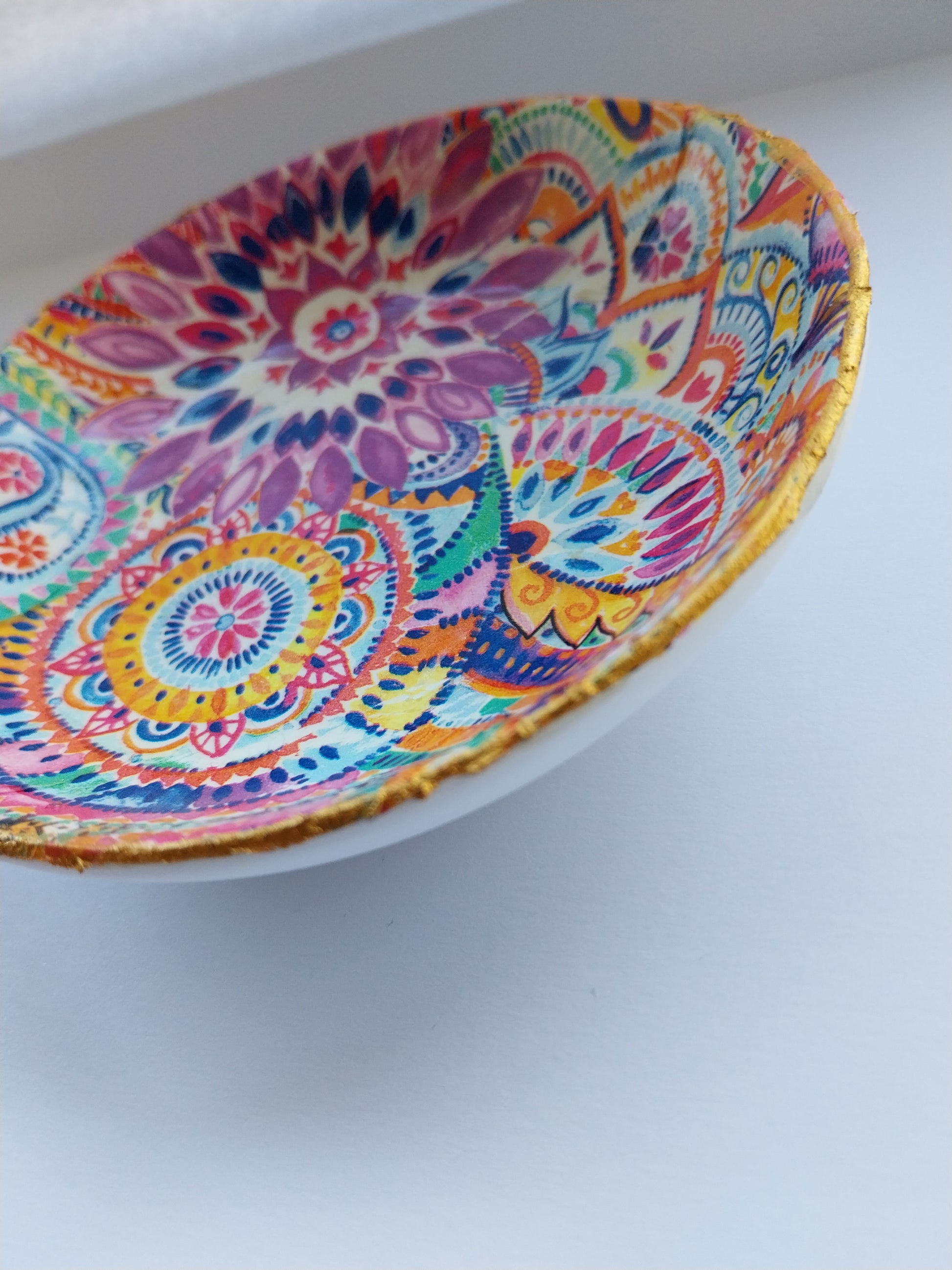 Arty Colourful Trinket Dish Large - design-eye-gallery