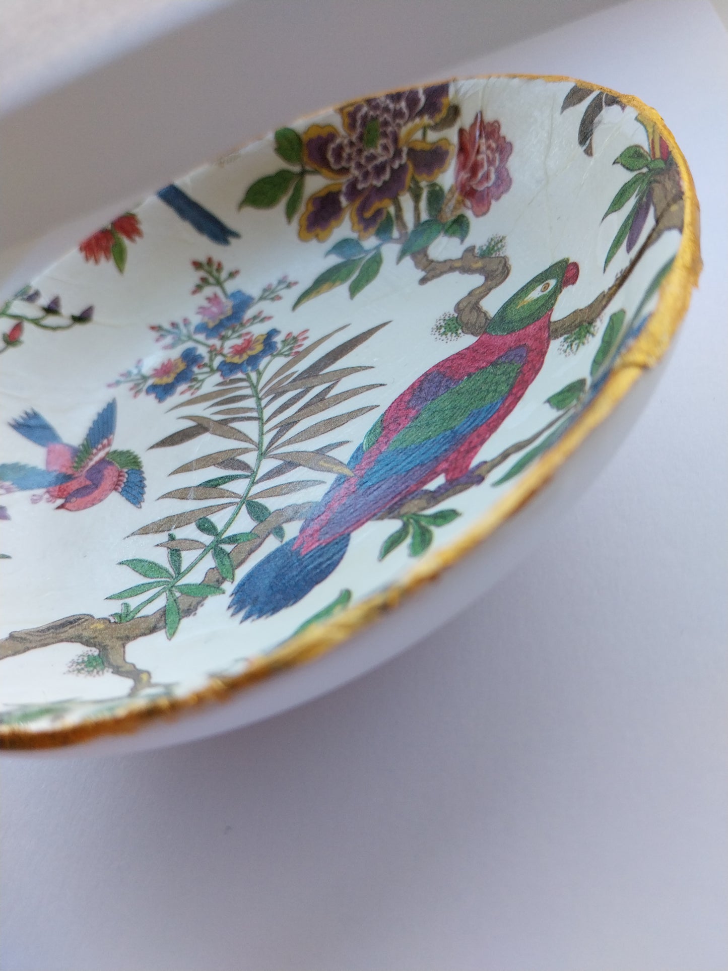 Floral Birds Ceramic Trinket Dish - design-eye-gallery