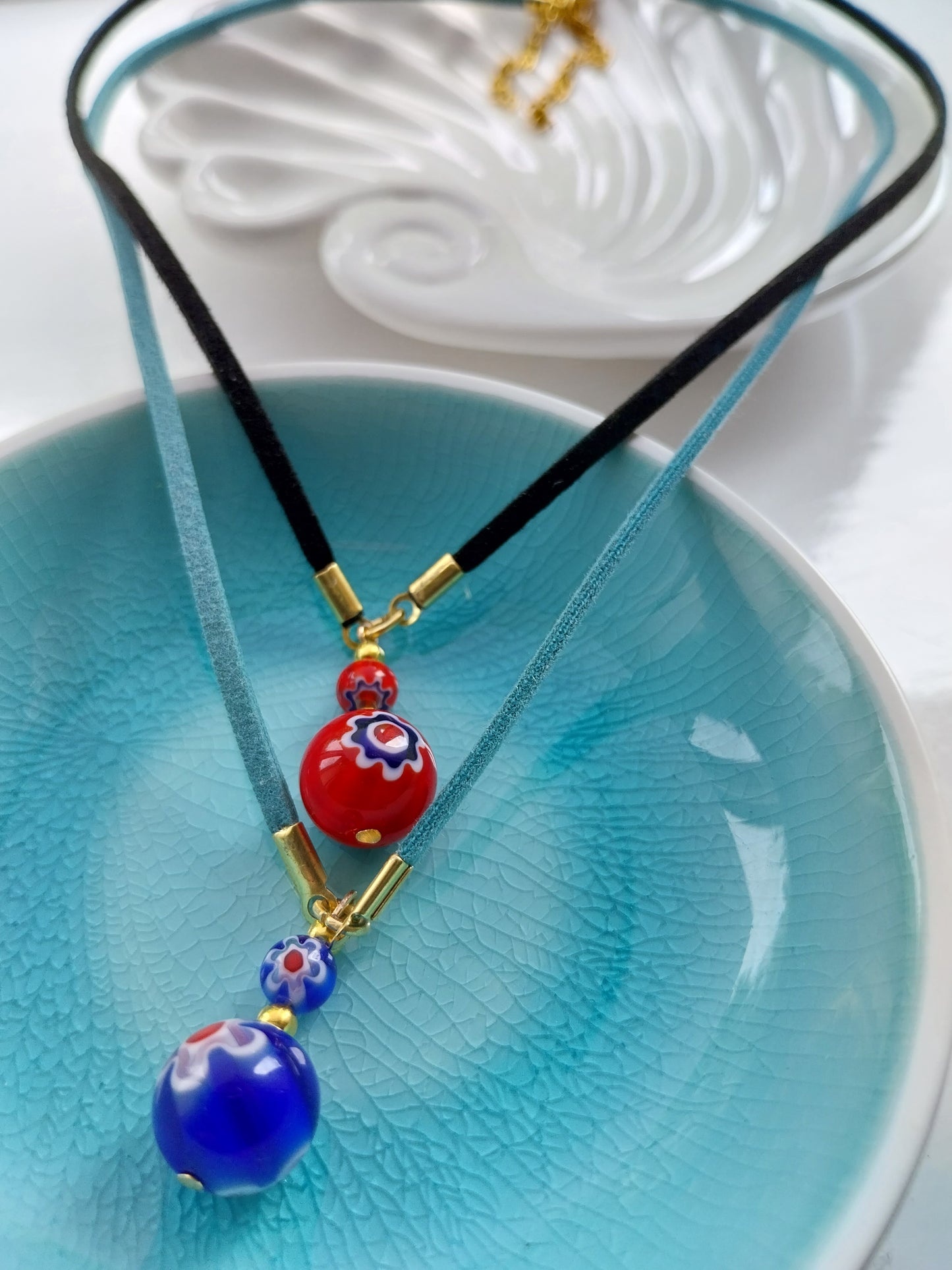 Yellow Glass Bead Necklace - design-eye-gallery