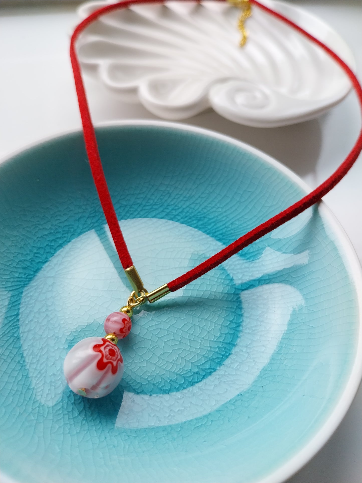 Yellow Glass Bead Necklace - design-eye-gallery