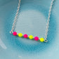 Neon Pink & Yellow Necklace