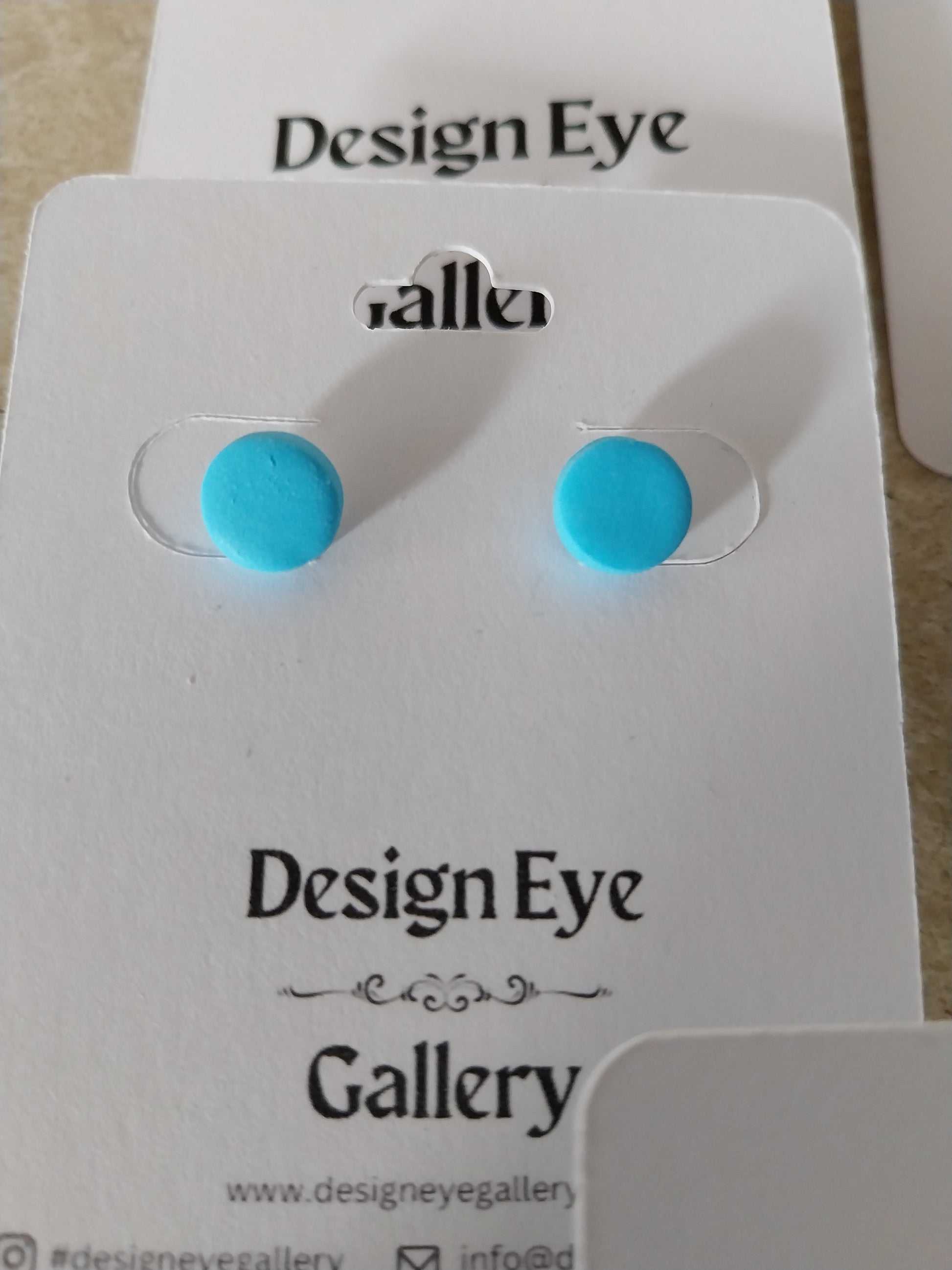 Colour Disc Clay Earrings - design-eye-gallery