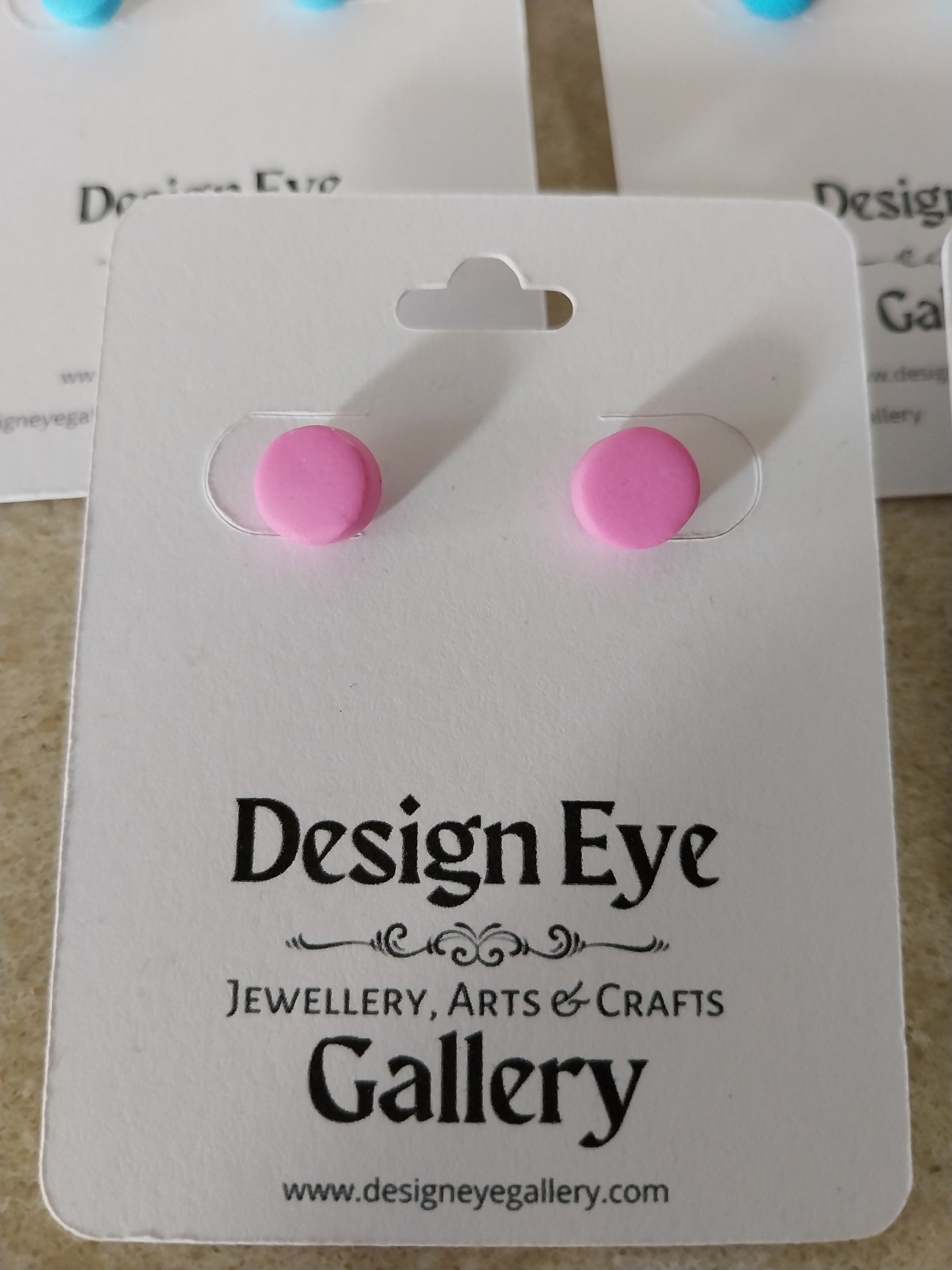 Colour Disc Clay Earrings - design-eye-gallery