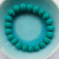 Green Unisex Clay Bead Bracelet