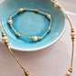 Handmade Gold and Pearl Necklace - Classic Boho Jewellery