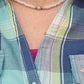 Beaded opal and pearl necklace