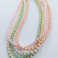 Glass bead necklaces