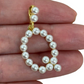 Pearl Capital Letter Q Charm