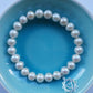 Pearl bracelet with solar plexus chakra silver charm