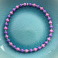 Lavender and Lilac Czech Glass Beads Bracelet