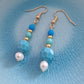 Turquoise Swarovski & Czech Glass Drop Earrings