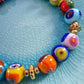 Murano Multi-Coloured Bead Bracelet
