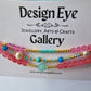 Blue Czech Glass Bead Bracelet with Freshwater Pearls - design-eye-gallery