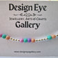 Sterling Silver and Pastel Glass Bead Bracelet
