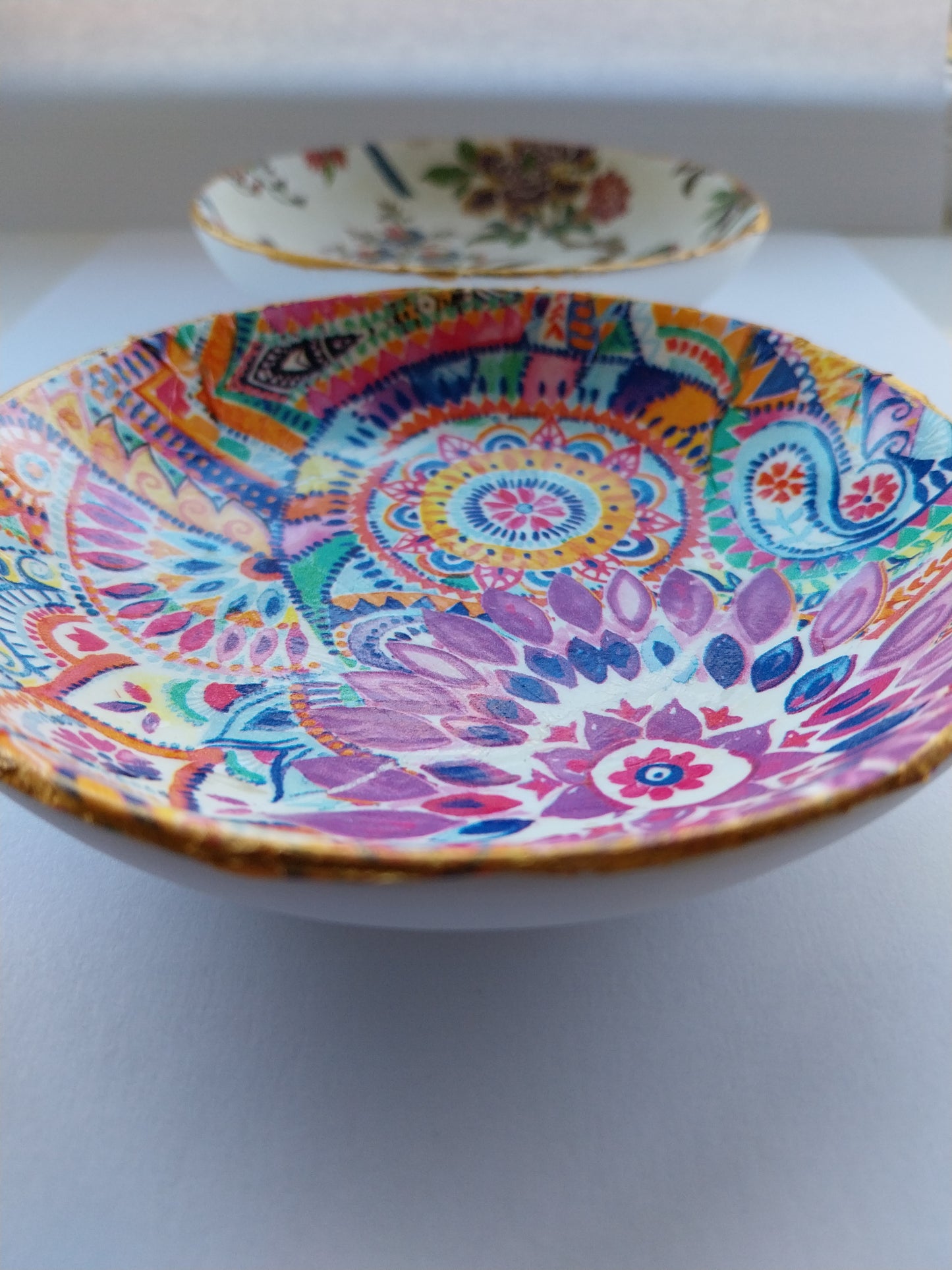 Arty Colourful Trinket Dish Large - design-eye-gallery