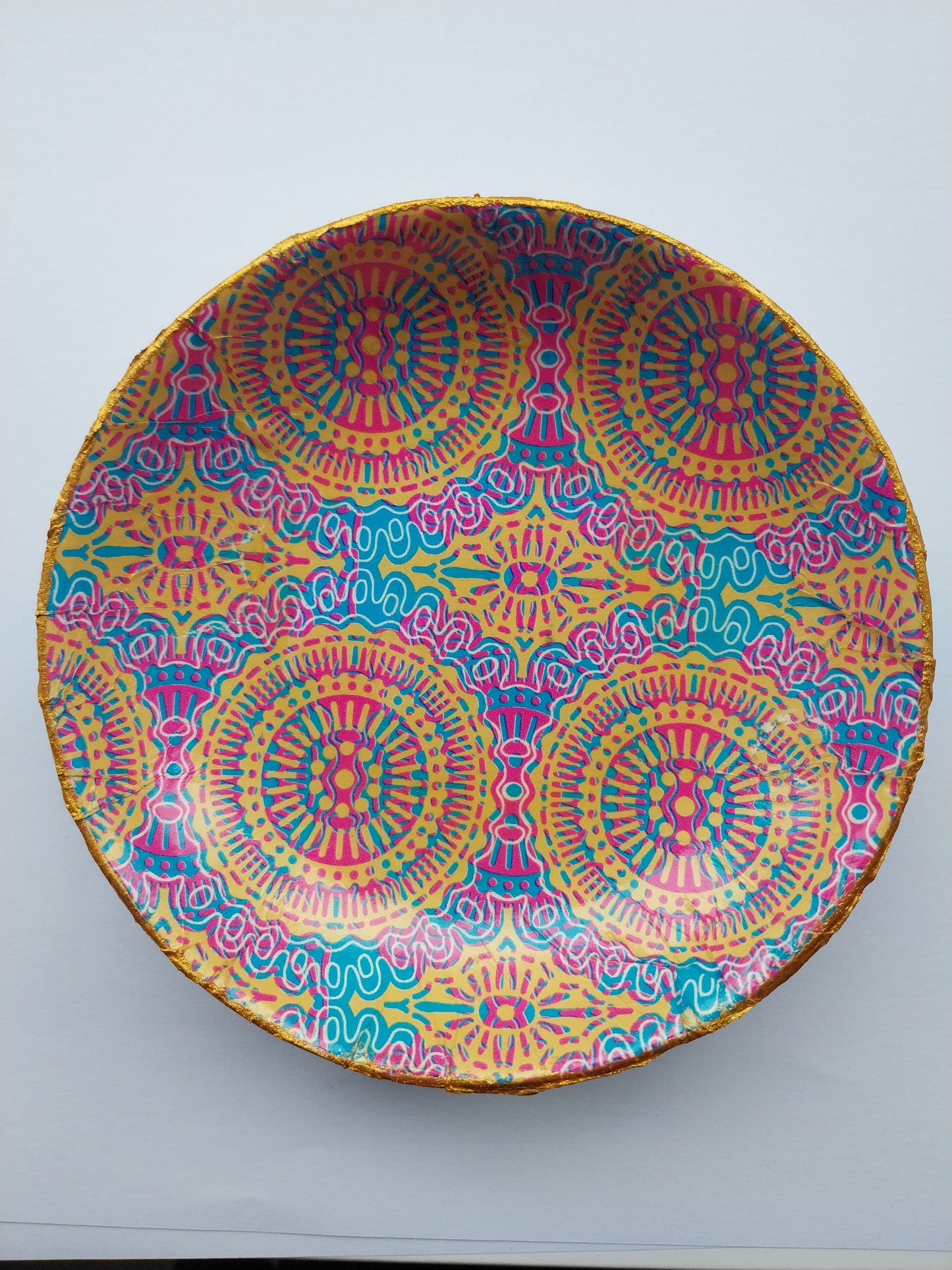 Mandala Blue & Green Ceramic Trinket Dish