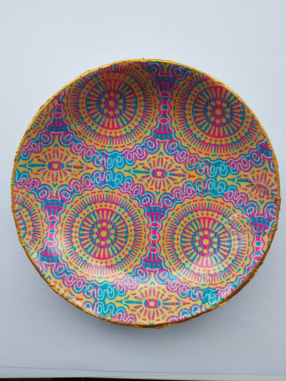 Mandala Blue & Green Ceramic Trinket Dish - design-eye-gallery