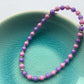 Lavender and Lilac Czech Glass Beads Bracelet