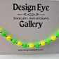 Neon Green and Yellow Czech Glass Bead Bracelet - design-eye-gallery